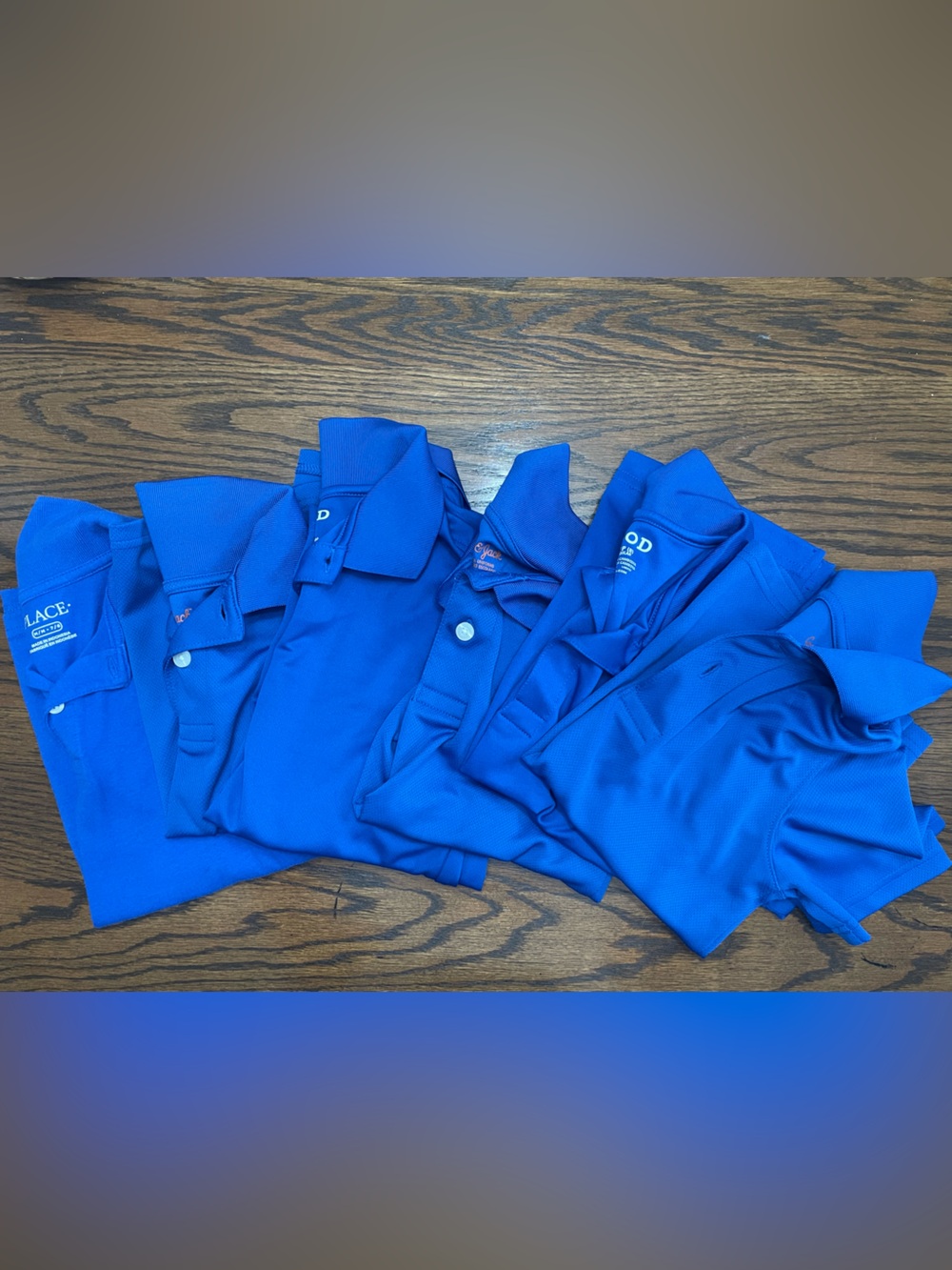 Set of 6 Royal Blue Polo Shirts